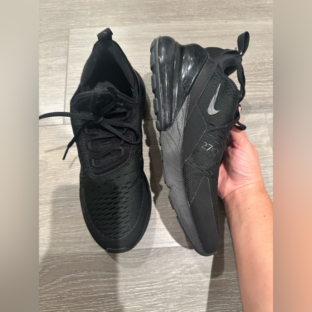 Nike Air Max 270 Triple Black Sneakers (Size 9.5 but fits as 8.5)